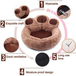 Cute Paw Pet Warm Bed Lovely  Soft Material