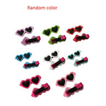 5pcs Dog Hair Clips;  Sunglass Hairpins;  Hair Barrette;  Heart Shape Pet Hair Clips for Pets