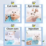 Upgrade Cat Grooming Bag;  Bathing Shower Mesh Bag;  Adjustable Breathable Polyester Anti-Bite Anti-Scratch Cat Restraint Bath Bag