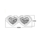 5pcs Dog Hair Clips;  Sunglass Hairpins;  Hair Barrette;  Heart Shape Pet Hair Clips for Pets