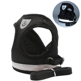 Breathable and Adjustable Cat Harness And Leash;  Escape Proof