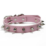 Leather Pet Collar Spiked Studded  Pet Necklace For Small Medium Large Dogs Cats