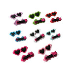 5pcs Dog Hair Clips;  Sunglass Hairpins;  Hair Barrette;  Heart Shape Pet Hair Clips for Pets