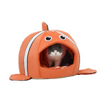 Cats Sleeping Bed /Cave   Lovely Fish Kitten Tent