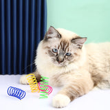 4/8/16/20pcs  Kitten/ Cat Toys Wide Durable Heavy Gauge  Colorful Springs   Springs Pet Life