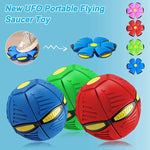 Interactive Flying Saucer Ball Dog Toys Magic Funny Pet Toy Flying Saucer Outdoor Dog Training Toy