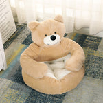 "Huggable"  Pet Bed;   Ultra Soft  Plush Bear or Plush Panda   Warm Sleeping Bed Pet Products