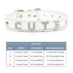 (Free Bling Rhinestone Letter)  Custom Pet Cat/Dog Collar Leather Collars For Small-X_Large  Dogs and Cats