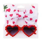 2Pcs/Set Pet Dog Headband and Sunglasses