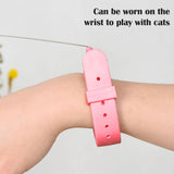 Interactive  Cat Teaser Stick Collar Self-hi Game  Pet Cat Toys