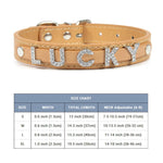 (Free Bling Rhinestone Letter)  Custom Pet Cat/Dog Collar Leather Collars For Small-X_Large  Dogs and Cats