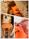 Painles Dog Harness Set with Retractable Leash and Poop Bag Mesh Anti Pulls Pectoral for Medium - X-Large Dogs