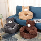 "Huggable"  Pet Bed;   Ultra Soft  Plush Bear or Plush Panda   Warm Sleeping Bed Pet Products