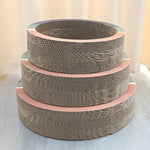 Round Cat Scratching Column;  Corrugated Cardboard Cat Scratching Board