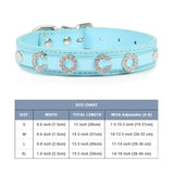 (Free Bling Rhinestone Letter)  Custom Pet Cat/Dog Collar Leather Collars For Small-X_Large  Dogs and Cats