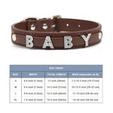 (Free Bling Rhinestone Letter)  Custom Pet Cat/Dog Collar Leather Collars For Small-X_Large  Dogs and Cats