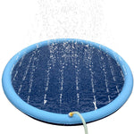 150/170cm Summer Pet Swimming Pool Inflatable Water Sprinkler Pad Play Cooling Mat Outdoor Interactive Fountain Toy for Dogs