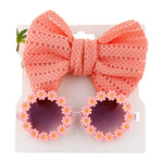 2Pcs/Set Pet Dog Headband and Sunglasses