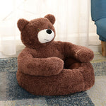 "Huggable"  Pet Bed;   Ultra Soft  Plush Bear or Plush Panda   Warm Sleeping Bed Pet Products