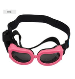 Small /Med Dog Sunglasses UV Protection Goggles Eye Wear Protection with Adjustable Strap Waterproof Pet Sunglaess