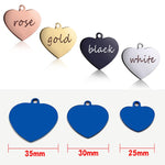 Dog ID Heart Tag Custom Personalized  Collar Pendant Engraved Pet Necklace Chain Charm   FREE Engraving