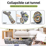 Foldable Cat Tunnel 3/4/5 Way Cat Tunnel Toys For Pet Training Cat Interactive Toys for Small Medium Cats Pet Accessories
