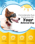 Small /Med Dog Sunglasses UV Protection Goggles Eye Wear Protection with Adjustable Strap Waterproof Pet Sunglaess