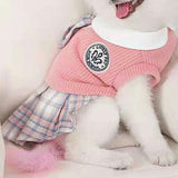 Knitted Pet Clothes;  Dog Dresses