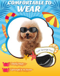 Small /Med Dog Sunglasses UV Protection Goggles Eye Wear Protection with Adjustable Strap Waterproof Pet Sunglaess