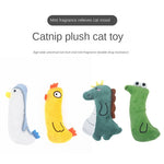 Kitten Teeth Grinding Built-in Catnip Sound Paper Toy Cat Interactive Toy Plush Chewing Toy for Cat Pet Accessory