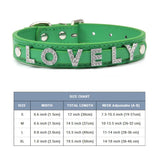 (Free Bling Rhinestone Letter)  Custom Pet Cat/Dog Collar Leather Collars For Small-X_Large  Dogs and Cats