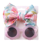 2Pcs/Set Pet Dog Headband and Sunglasses