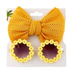 2Pcs/Set Pet Dog Headband and Sunglasses