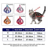 Cat Harness;  Fashion Reflective Vest;  Pet Harnesses Outdoor Walking Small Dogs and Cats