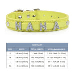 (Free Bling Rhinestone Letter)  Custom Pet Cat/Dog Collar Leather Collars For Small-X_Large  Dogs and Cats