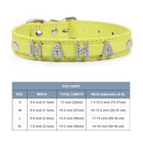 (Free Bling Rhinestone Letter)  Custom Pet Cat/Dog Collar Leather Collars For Small-X_Large  Dogs and Cats