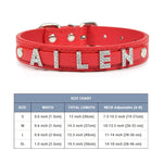 (Free Bling Rhinestone Letter)  Custom Pet Cat/Dog Collar Leather Collars For Small-X_Large  Dogs and Cats