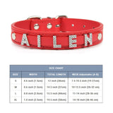 (Free Bling Rhinestone Letter)  Custom Pet Cat/Dog Collar Leather Collars For Small-X_Large  Dogs and Cats