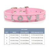 (Free Bling Rhinestone Letter)  Custom Pet Cat/Dog Collar Leather Collars For Small-X_Large  Dogs and Cats