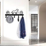 Black Metal Wall-Mounted Hanger For Dogs/ Cats Coats or Leashes or Even Your Keys