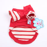 New Dog/ Cat Striped Bear Shirt Vest