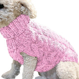 Turtleneck Knitted  Puppy  Sweater Vests