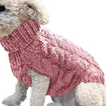 Turtleneck Knitted  Puppy  Sweater Vests