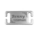 Slide-on Engraved Stainless Stainless Steel Personalized Pet Tag