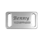 Slide-on Engraved Stainless Stainless Steel Personalized Pet Tag