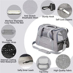 Soft Pet Carriers  with Locking Safety Zippers