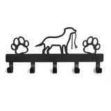 Black Metal Wall-Mounted Hanger For Dogs/ Cats Coats or Leashes or Even Your Keys