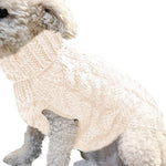 Turtleneck Knitted  Puppy  Sweater Vests