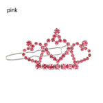 Pet Faux Pearl Crown Shape Bows