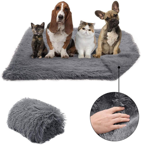 Long Soft Plush Pet Blanket Double Thickness